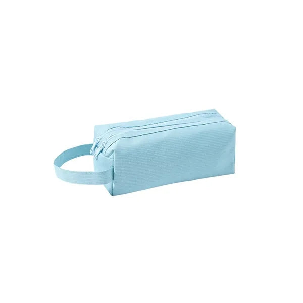 DoubleZipper Oxford PencilCase With Handle AndLarge Capacity