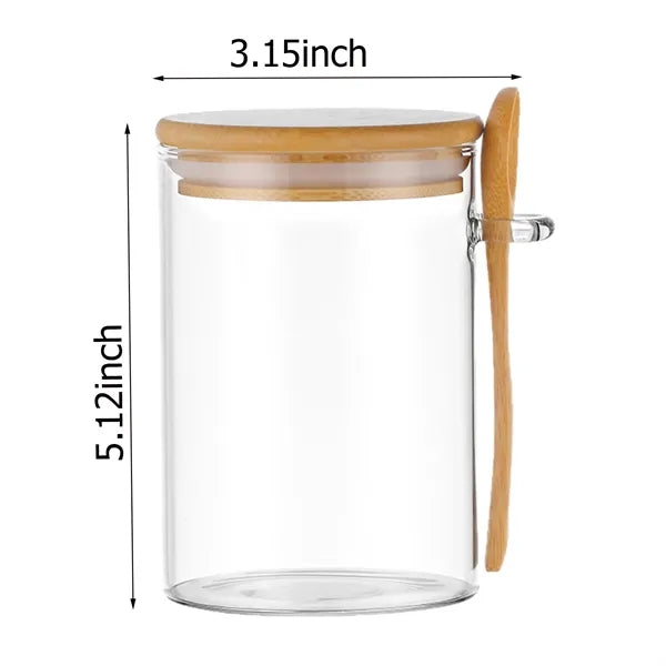 Glass Storage Jar w/ Airtight Bamboo Lid