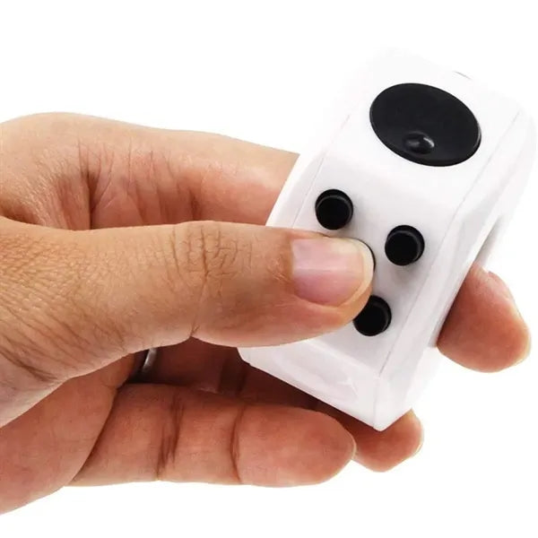 Stress Reducer Finger Sensory Cube Toy with Click Ball