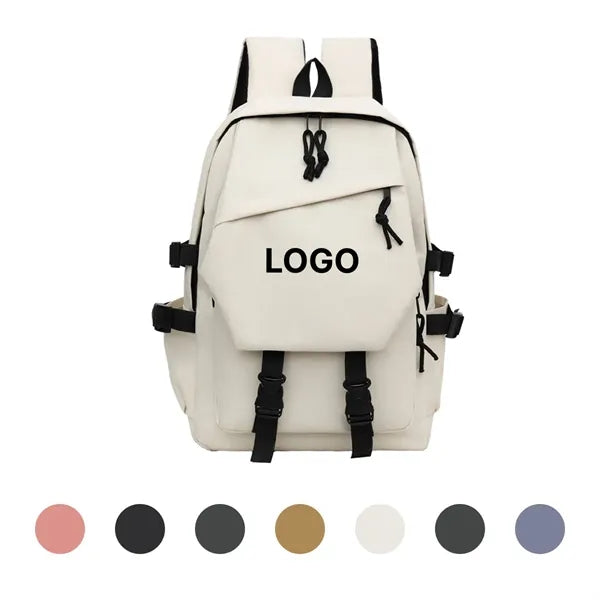 Classic Waterproof Backpack With Laptop Pocket And Adjustabl