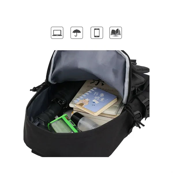 Classic Waterproof Backpack With Laptop Pocket And Adjustabl
