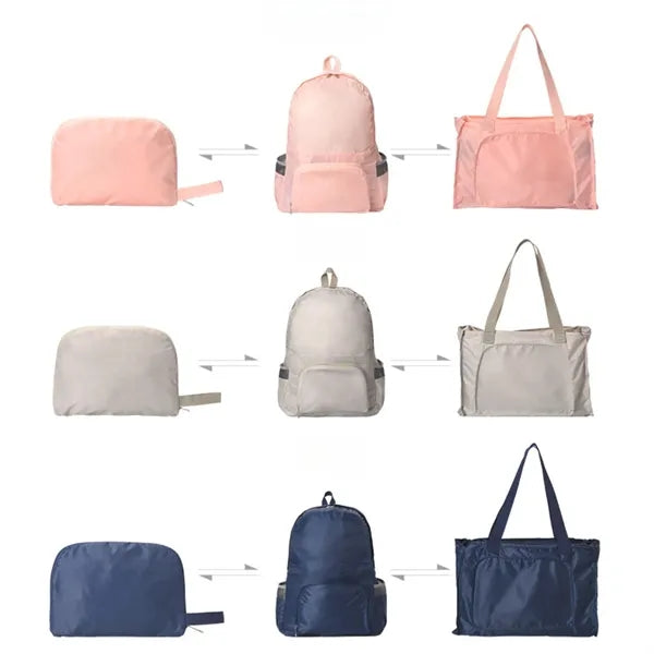 Packable Ultra Lightweight Handbag And Backpack