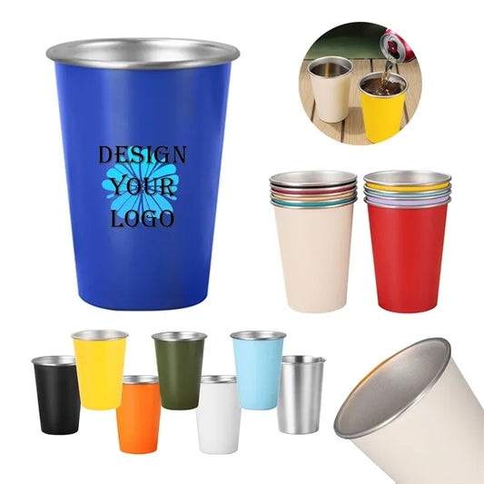 16oz Stainless Steel Pint Cups For Outdoor