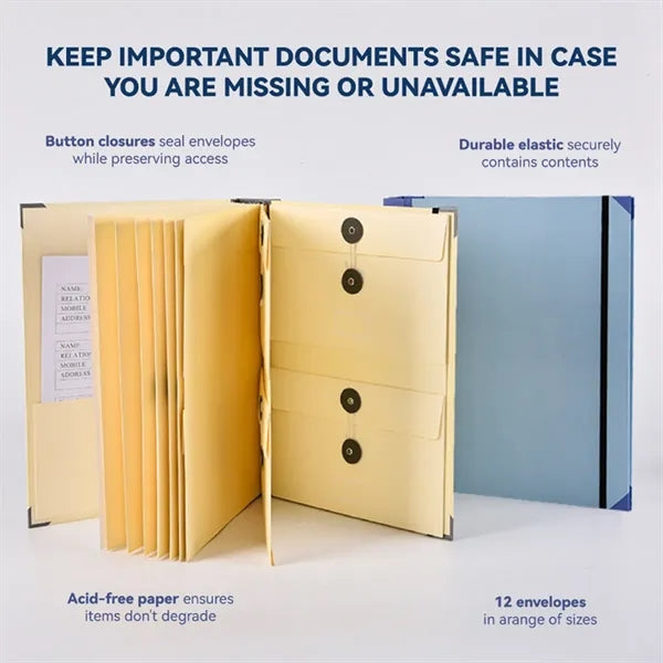 In Case I Go Missing Organizer Binder Folder