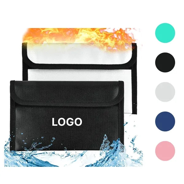 Mini Fireproof Wallet Pouch Set Fire-Resistant Cash Bags