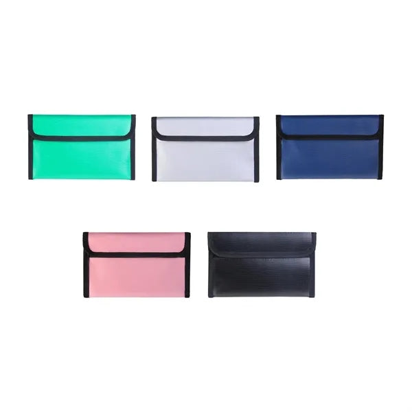 Mini Fireproof Wallet Pouch Set Fire-Resistant Cash Bags