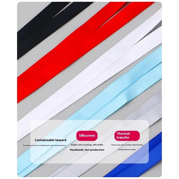 Vertical Slide ID Badge Holder with Lanyard Custom Colors