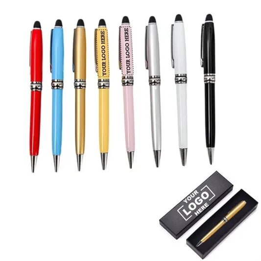 Twist Action Ballpoint Pen With Stylus Gift Box