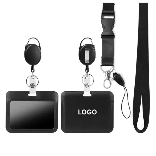 Retractable Detachable Badge Lanyard with ID Holder