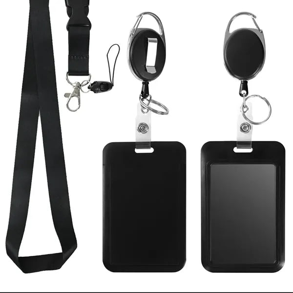 Retractable Detachable Badge Lanyard with ID Holder