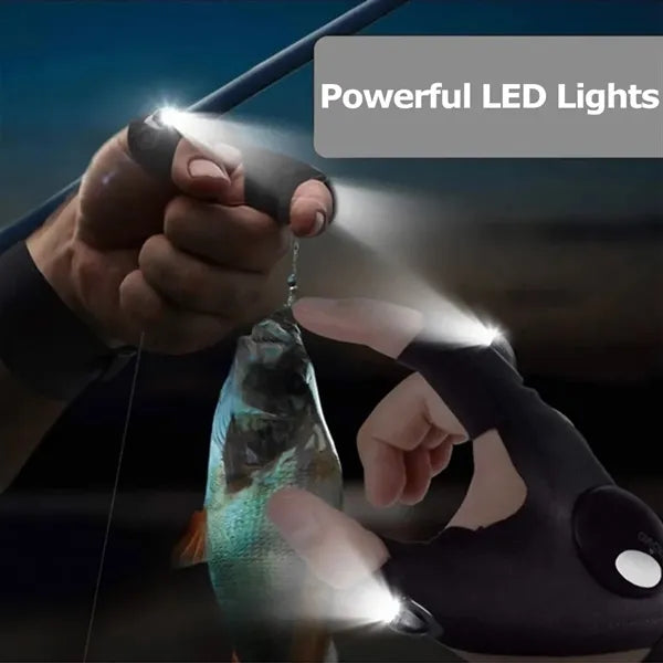 Multifunctional Rechargeable Gloves with LED Bright Lighting