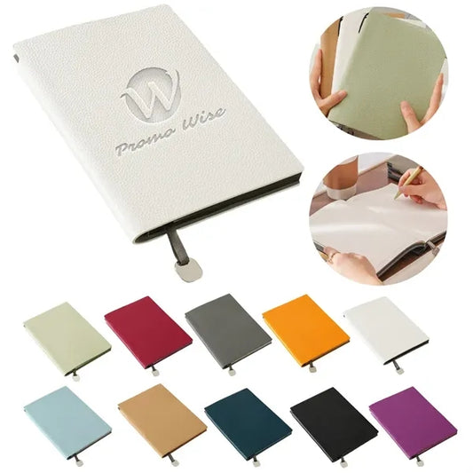 Soft Premium PU Faux Leather Cover Lined Paper Notebooks