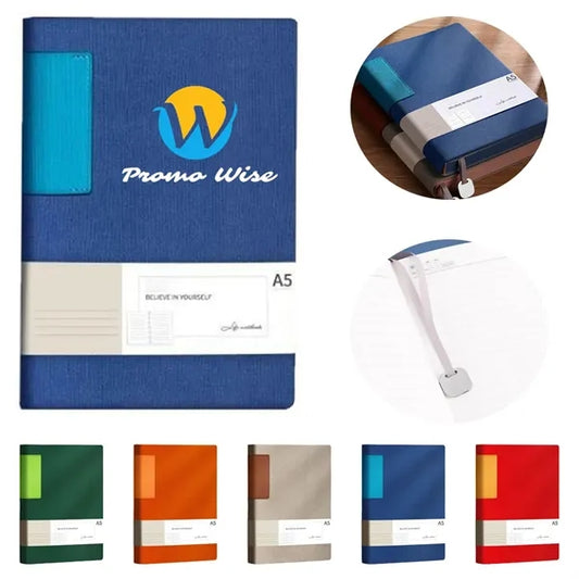 A5 PU Leather Cover Classic Lined Paper Journal Notebooks