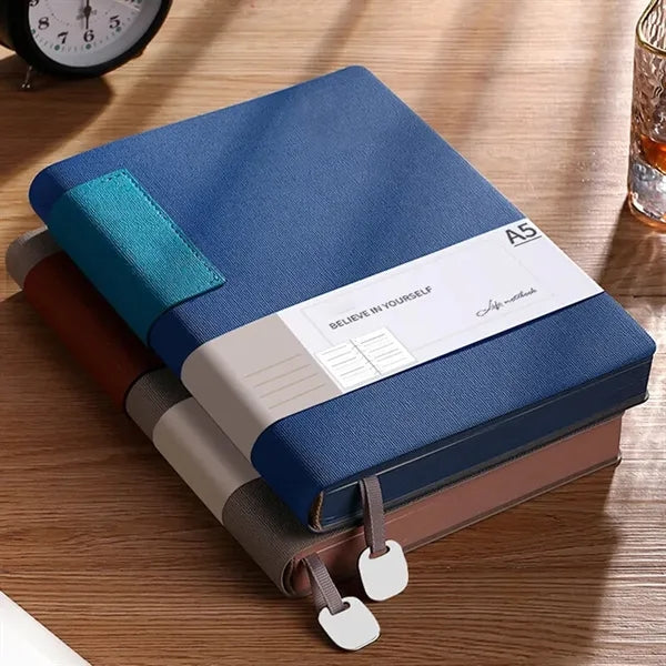 A5 PU Leather Cover Classic Lined Paper Journal Notebooks
