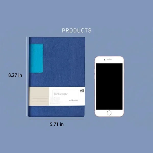 A5 PU Leather Cover Classic Lined Paper Journal Notebooks