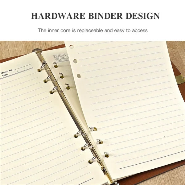 Motivational A6 PU Leather Notebook with Strap Closure