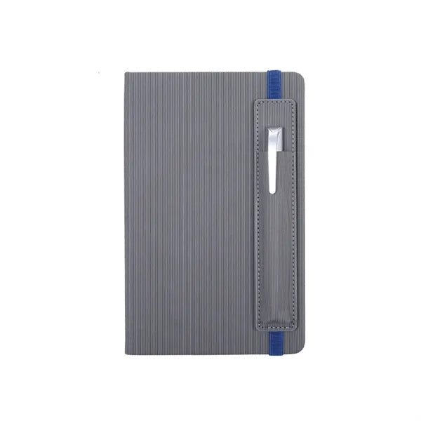 A5 Leather Notebook with Pen Slot and Elastic Band