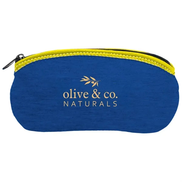 Heathered Jersey Knit Neoprene Large Eyewear Bag