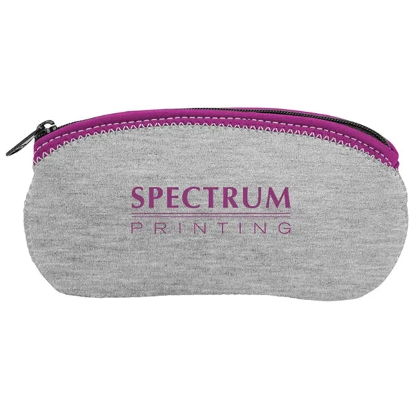 Heathered Jersey Knit Neoprene Large Eyewear Bag