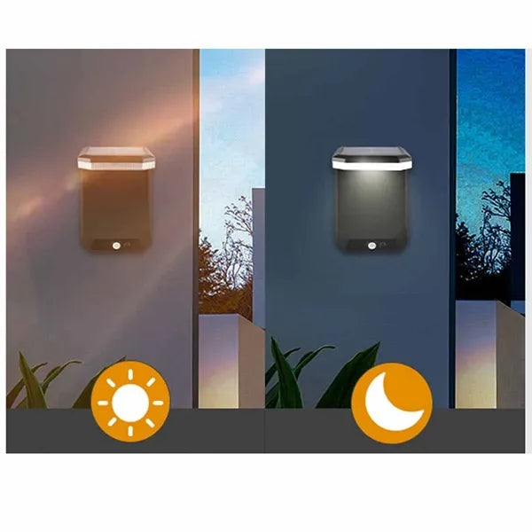 1500Mah Solar Powered Wall Sconce