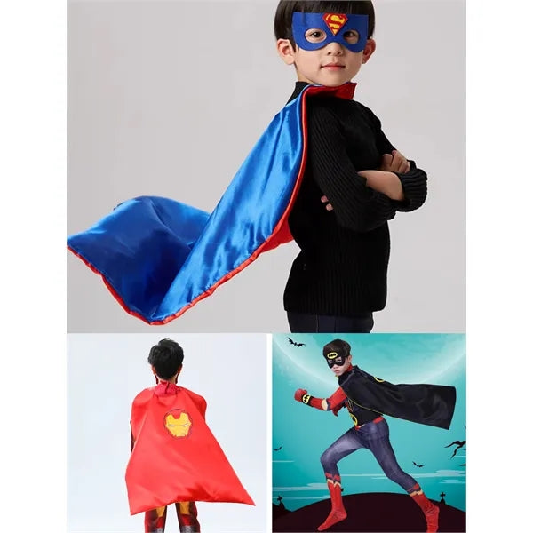 Superhero Cape Kids For Halloween And Christmas