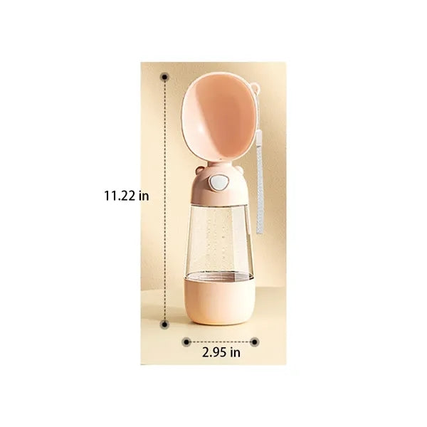 Multifunctional Travel Pet Water Bottle with Food Container