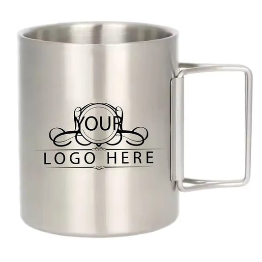10oz Camping Cup with Folding Handles