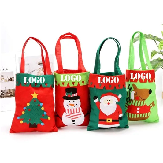 Christmas Elements Recycling Shopping Bags