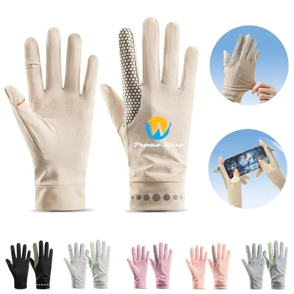 UPF 50+ UV Sun Protection Quick Dry Anti Slip Driving Gloves
