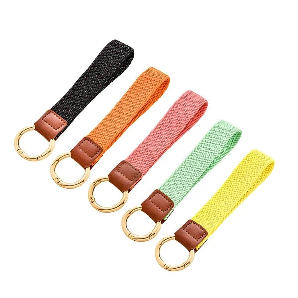Stretchy Wristlet Keychain Lanyards