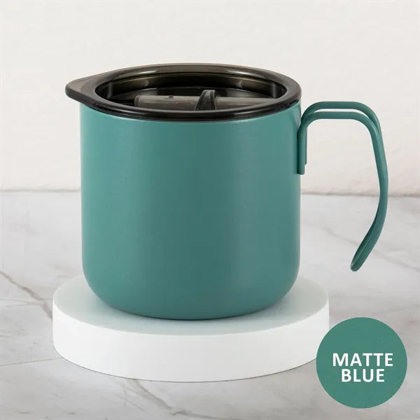 12 oz Stainless Steel Travel Mug With Handle