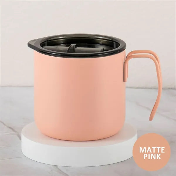 12 oz Stainless Steel Travel Mug With Handle