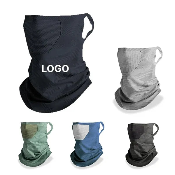 UPF50 Cooling Face Mask With Neck Gaiter For Outdoor Sports