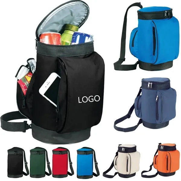 6-Can Golf Insulated Cooler Bag With Adjustable Strap
