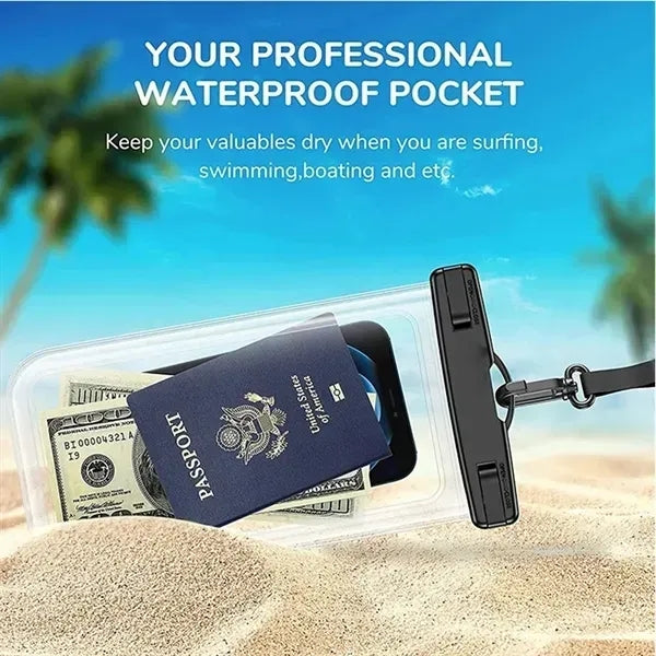 IPX8 Touch Screen Waterproof Phone Lanyard Bag