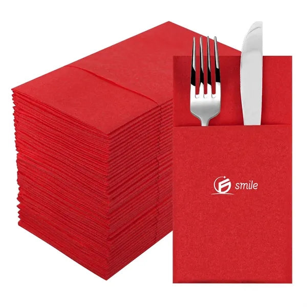 100% Natural Plant Fiber Napkins - Eco-Friendly & Soft