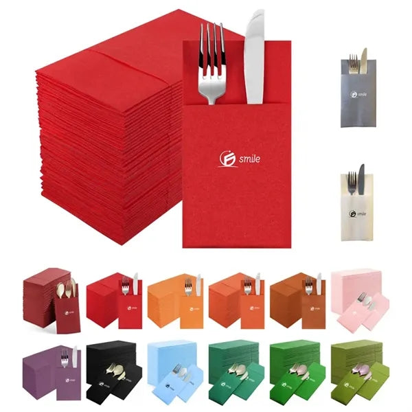 100% Natural Plant Fiber Napkins - Eco-Friendly & Soft
