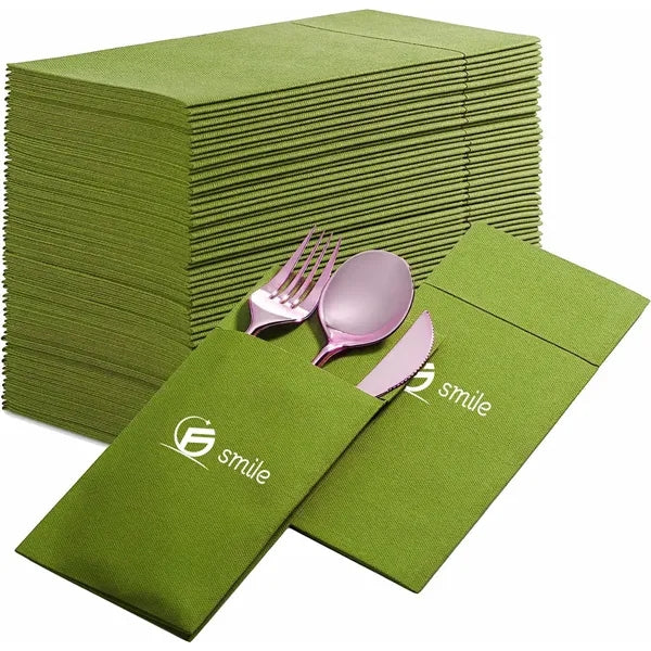 100% Natural Plant Fiber Napkins - Eco-Friendly & Soft