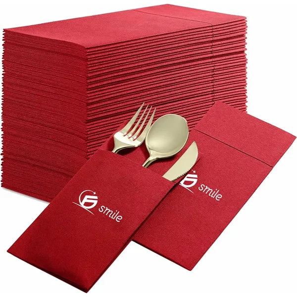 100% Natural Plant Fiber Napkins - Eco-Friendly & Soft