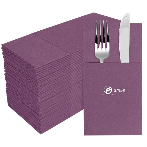 100% Natural Plant Fiber Napkins - Eco-Friendly & Soft