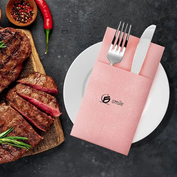 100% Natural Plant Fiber Napkins - Eco-Friendly & Soft