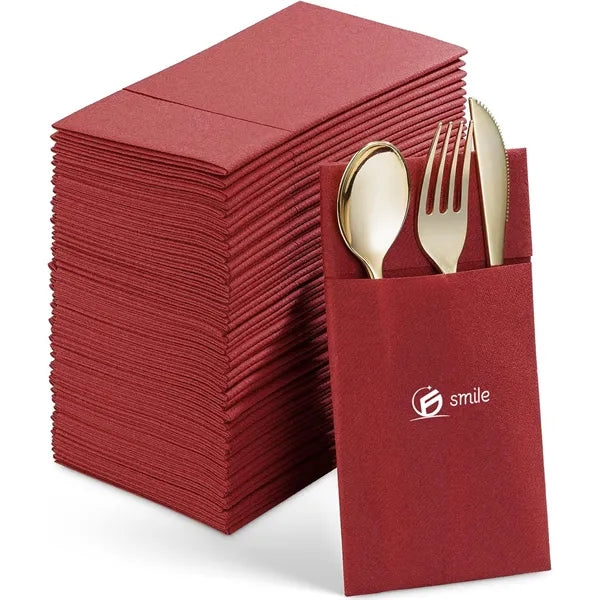 100% Natural Plant Fiber Napkins - Eco-Friendly & Soft