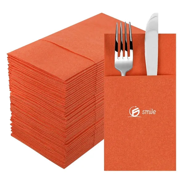 100% Natural Plant Fiber Napkins - Eco-Friendly & Soft