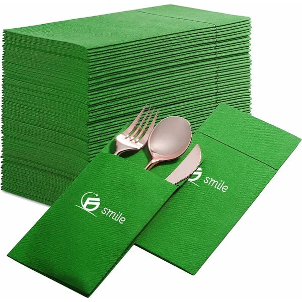 100% Natural Plant Fiber Napkins - Eco-Friendly & Soft