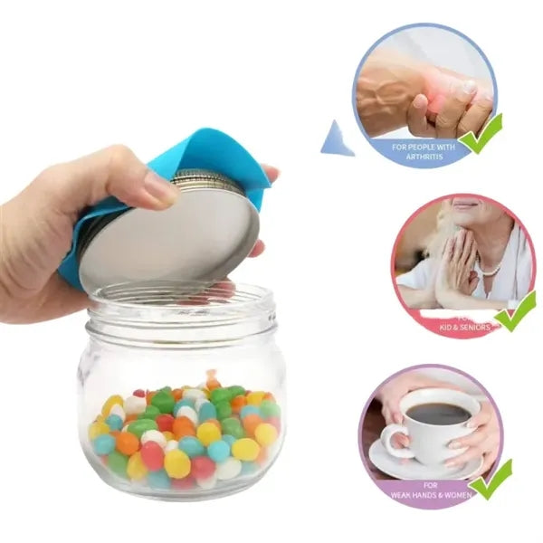 Silicone Jar Opener Pads - Non-Slip Grip & Dishwasher Safe