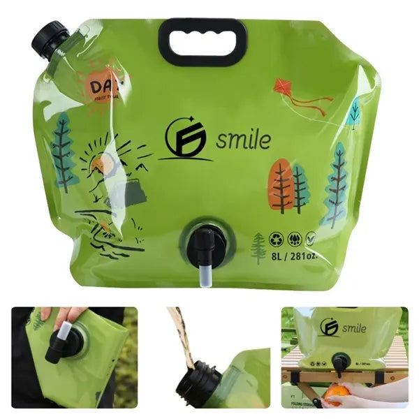 Collapsible Water Container - Portable Spigot & BPA Free
