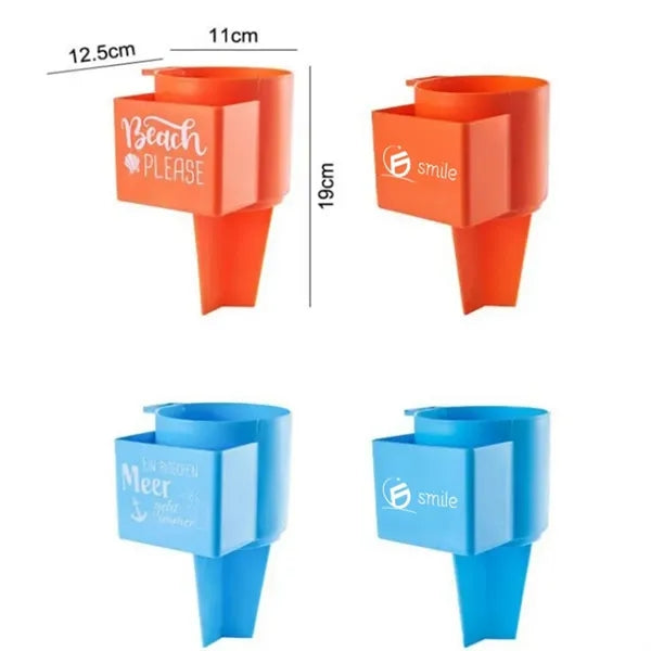 Beach Cup Holder Stand - Adjustable & Sand-Proof