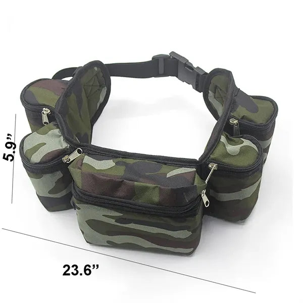 Adjustable Waist Camouflage Beer Belt Bag With 6 Pockets