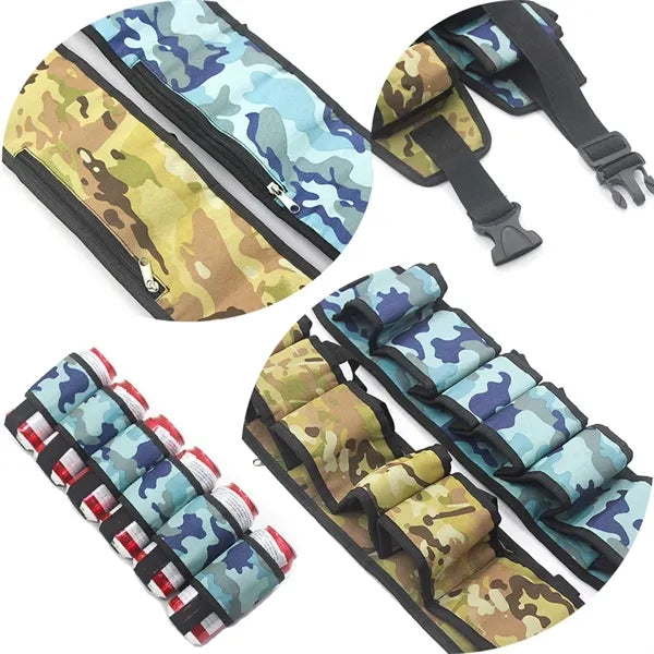 Adjustable Waist Beer Belt Bag With 6 Pockets