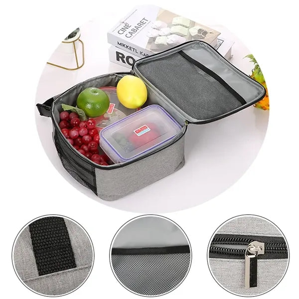 Small Portable Oxford Cloth Insulated Lunch Bag
